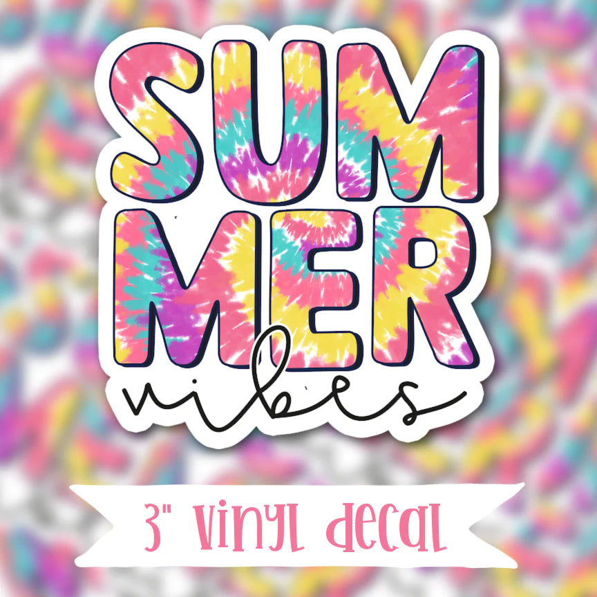 Summer Vibes Vinyl Sticker