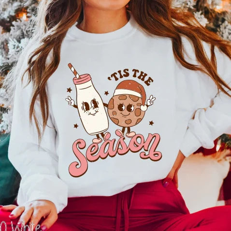 "Tis the Season - Milk & Cookies" T-shirt or Sweatshirt