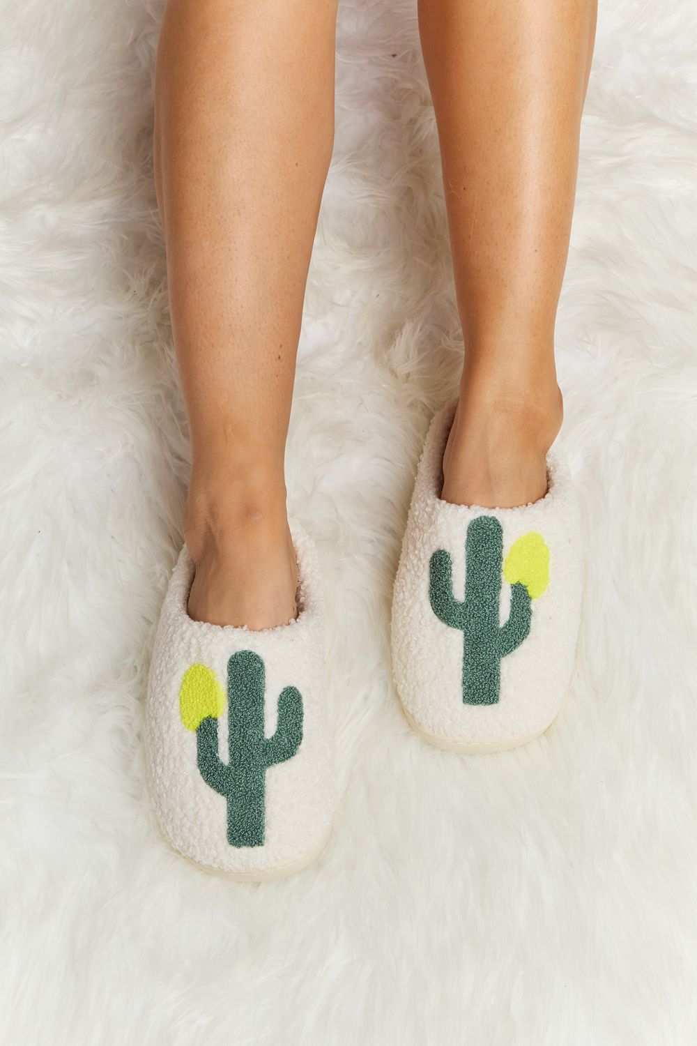 ⭐️ Cactus Plush Slippers