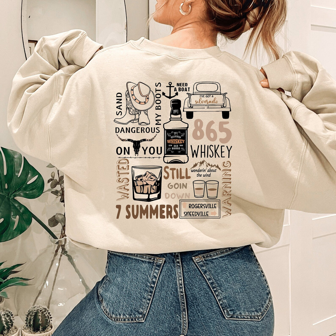 READY-TO-SHIP "MW Collage" Front & Back Sweatshirt