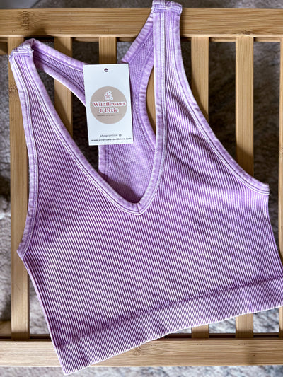 Everyday Fave Cropped Tank - Lavender