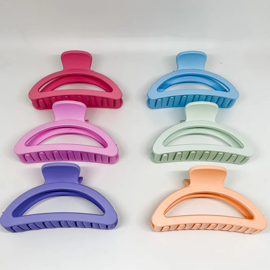 Claw Hair Clips - Matte Pastels