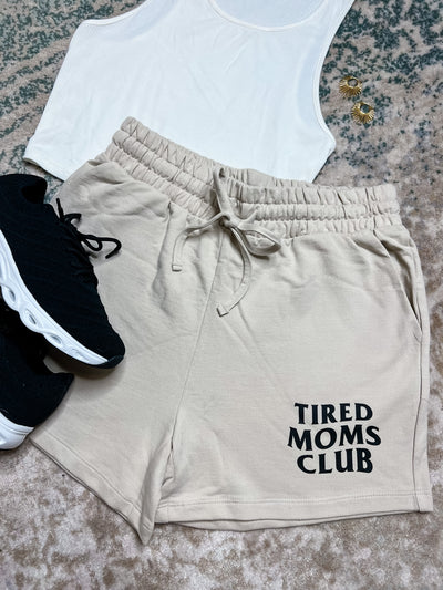 READY-TO-SHIP "Tired Moms Club" Lounge Shorts